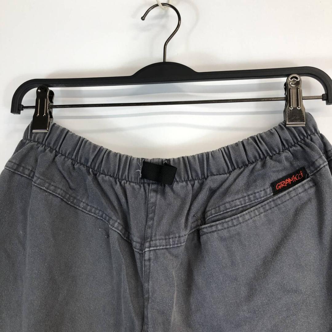 90s USA製 グラミチ コットンハーフパンツ カーゴポケット グレー系 L