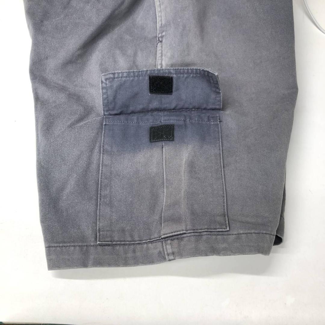 90s USA製 グラミチ コットンハーフパンツ カーゴポケット グレー系 L