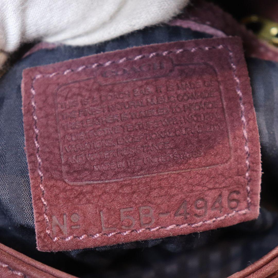 オールドコーチ 紫 ヌバック パープル OLD COACH ショルダーバッグ