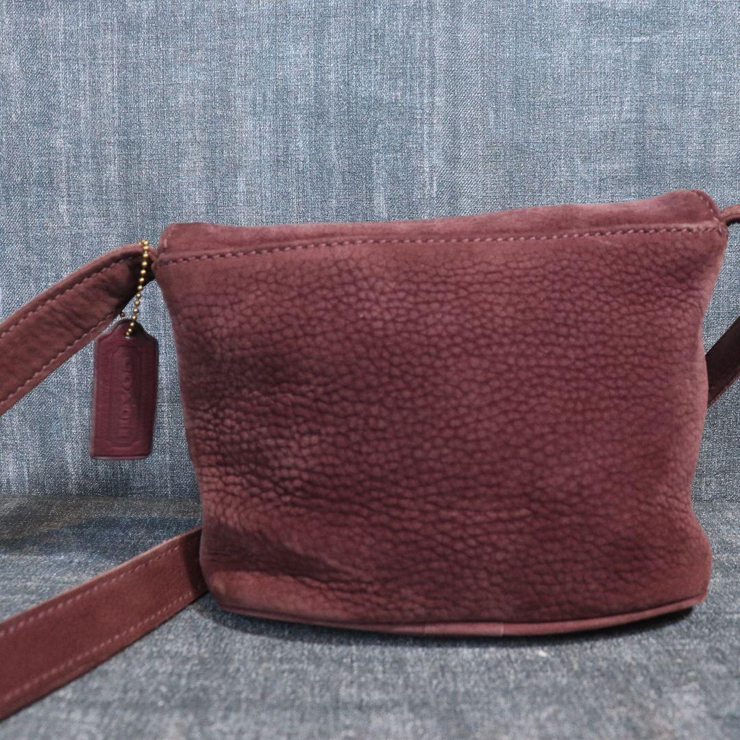 オールドコーチ 紫 ヌバック パープル OLD COACH ショルダーバッグ