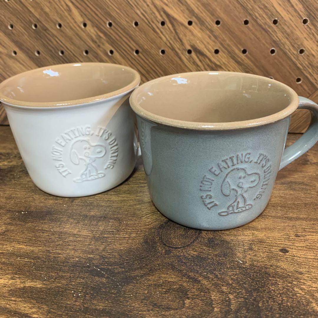 スヌーピーカフェ限定マグカップ2個セット
