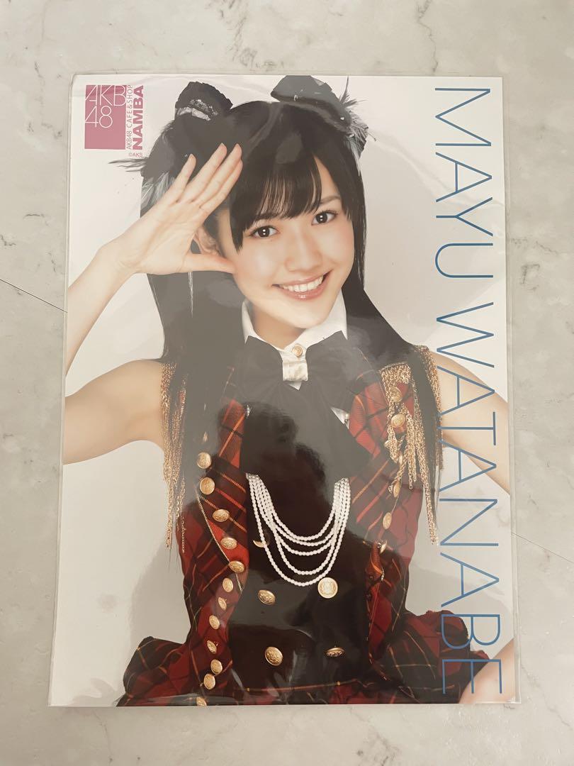 【プレミア品】AKB48 渡辺麻友 限定 等身大ポスター クリスマス 2011 非売品 2011&2012&チラシ セット AKB48 セブンイレブン限定