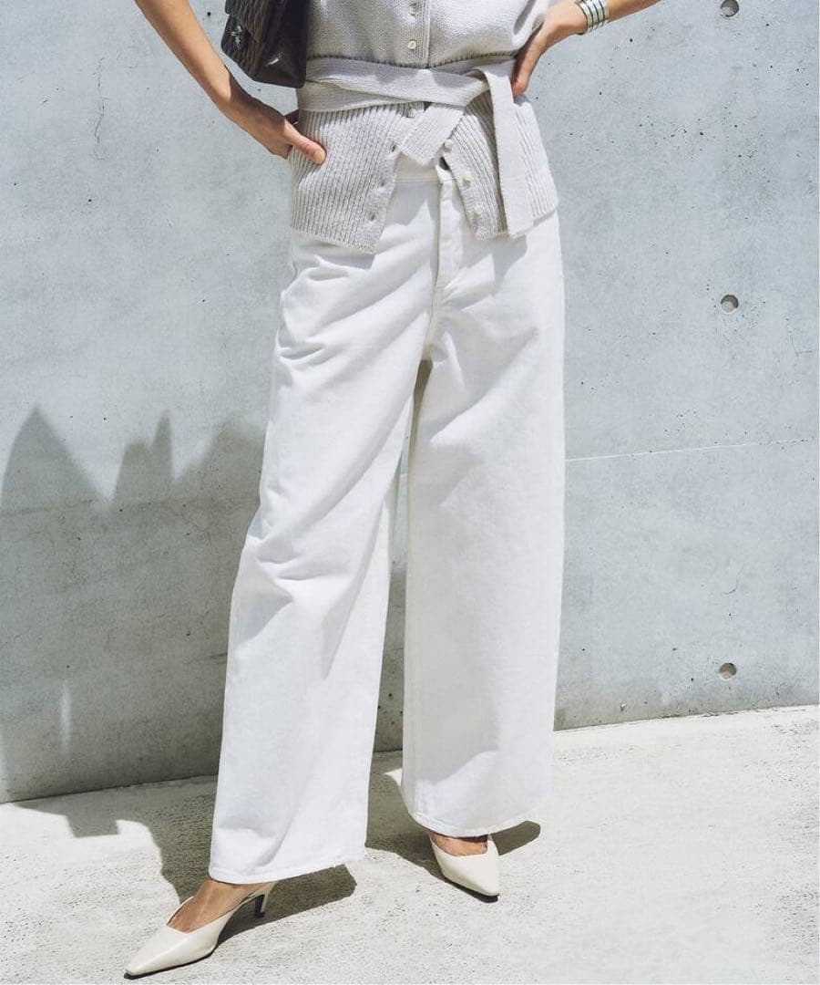 新品タグ付き　plage R’IAM SUPER LOOSE デニム 38