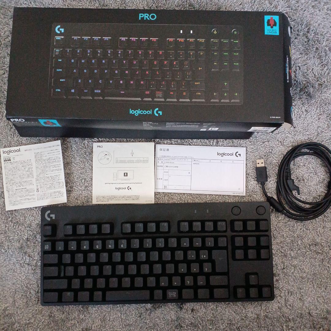 ☆美品 Logicool PRO RGBメカニカルキーボード 赤軸 動作確認済み