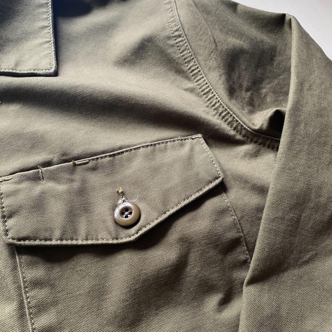 美品 RRL オリーブ色 ボタン付きシャツジャケット