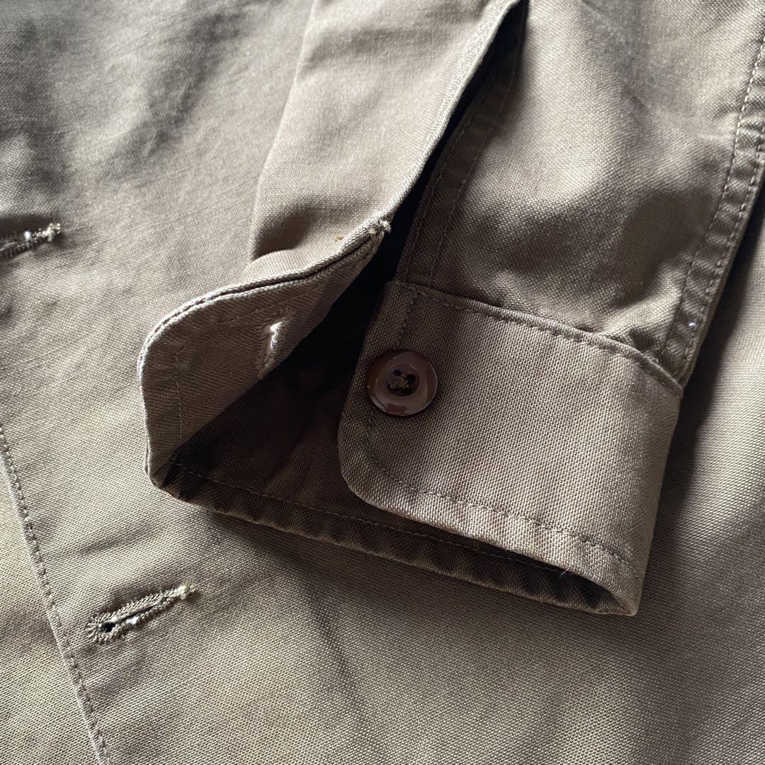 美品 RRL オリーブ色 ボタン付きシャツジャケット