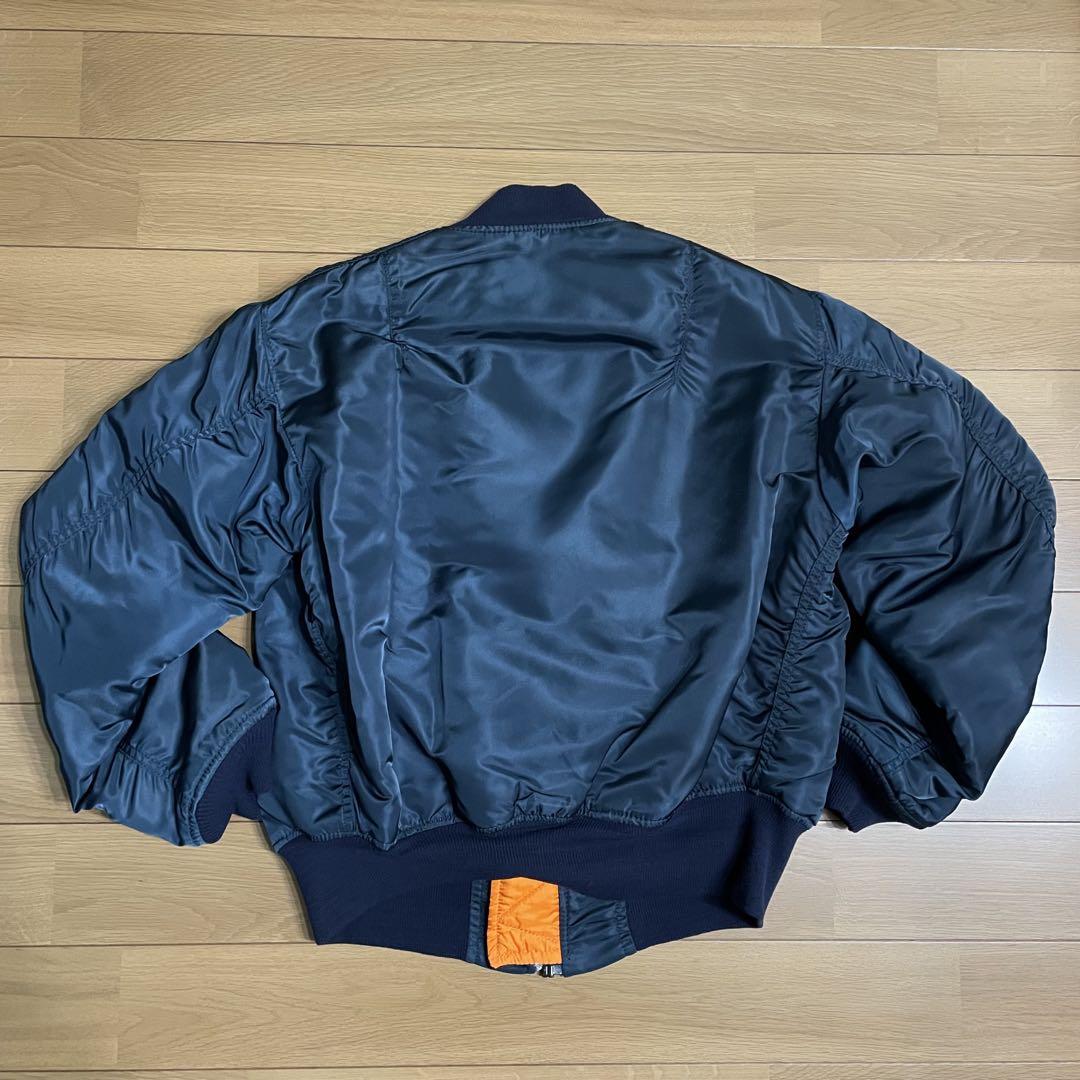 USA製 ALPHA INDUSTRIES MA-1 アルファ ネイビー M