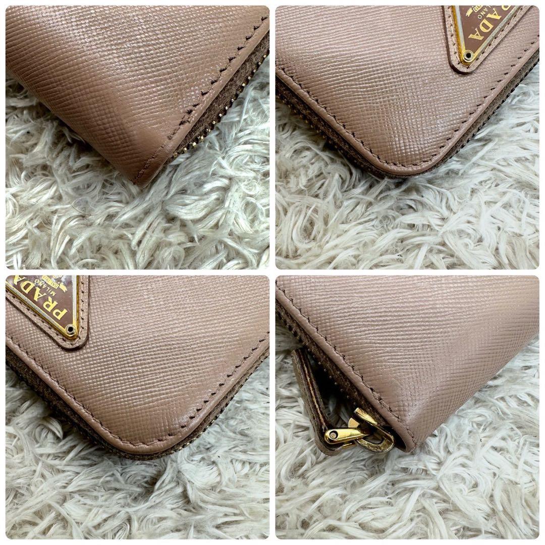 【美品】プラダ コインケース 小銭入れ ベージュ サフィアーノ 三角ロゴ 【美品】プラダ コインケース 小銭入れ ベージュ サフィアーノ 三角ロゴ