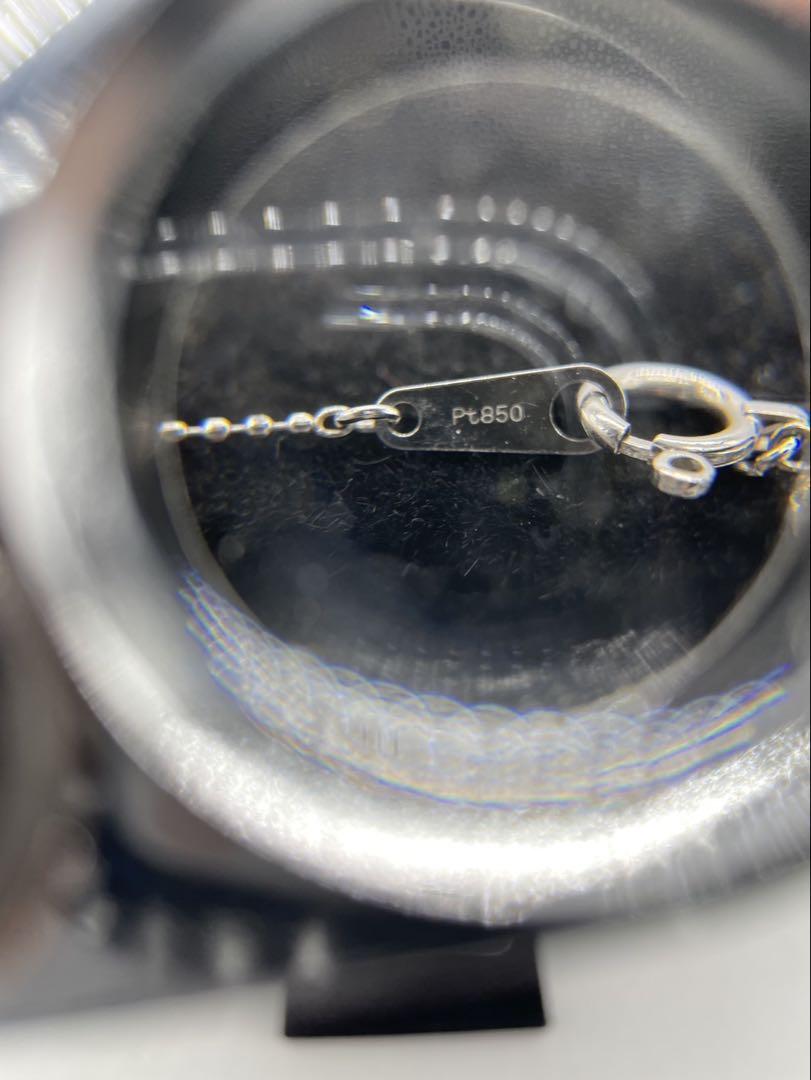 pt900 pt850 ダイヤ ネックレス 2.67g 鑑定書 保証書 付