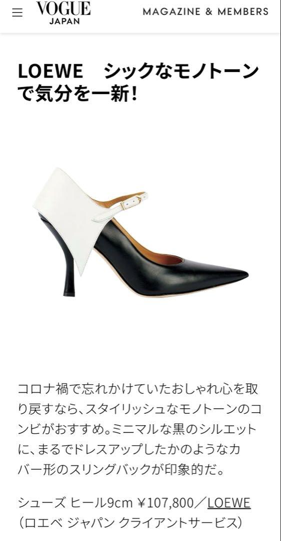 LOEWE ポインテッドトゥ ハイヒール