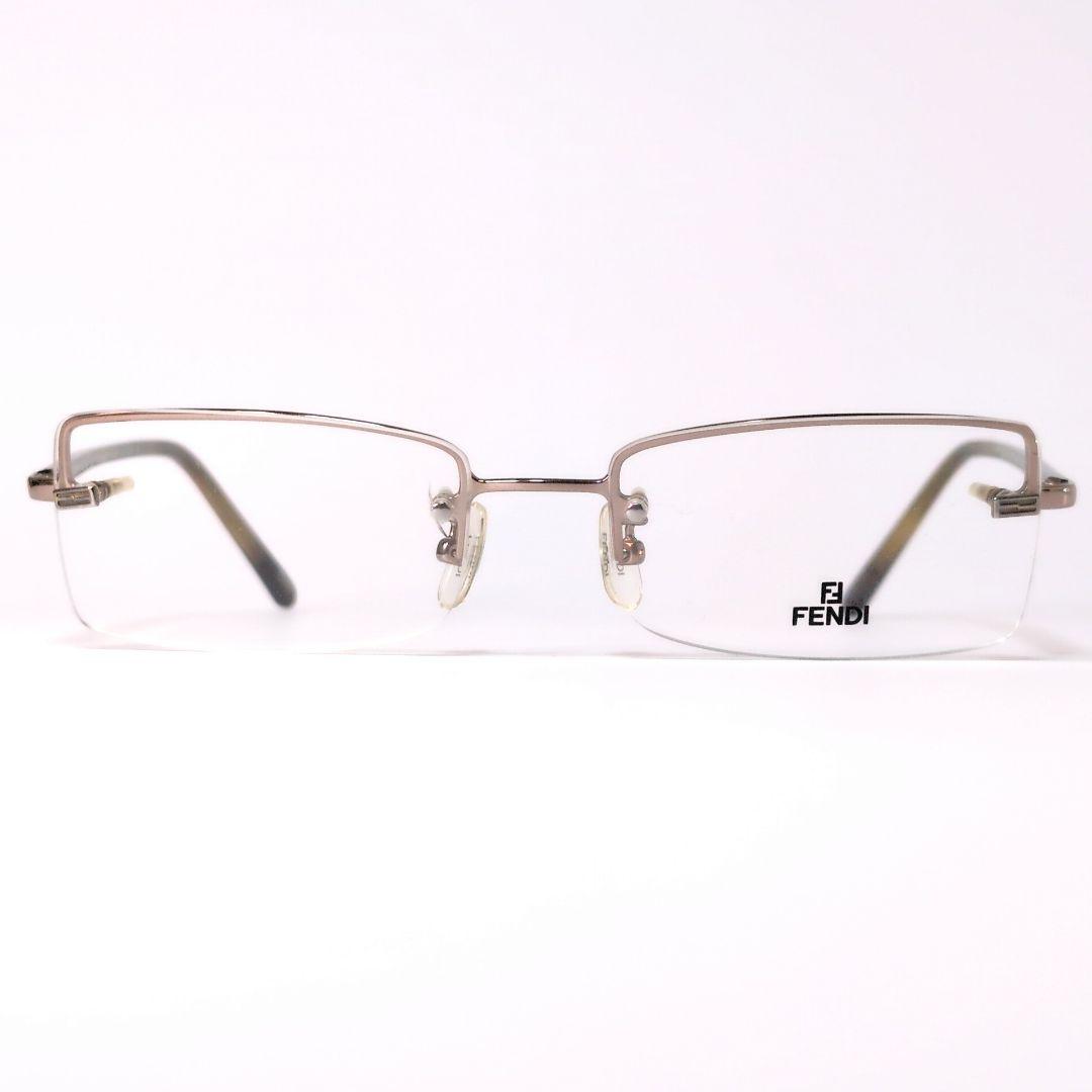 【FENDI】FENDI スクエアフレーム メガネ Fendi Oversized Logo Square Acetate & Metal Sunglasses