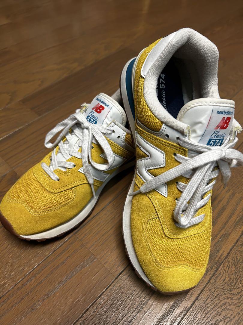 new balanceニューバランス574classicイエロー