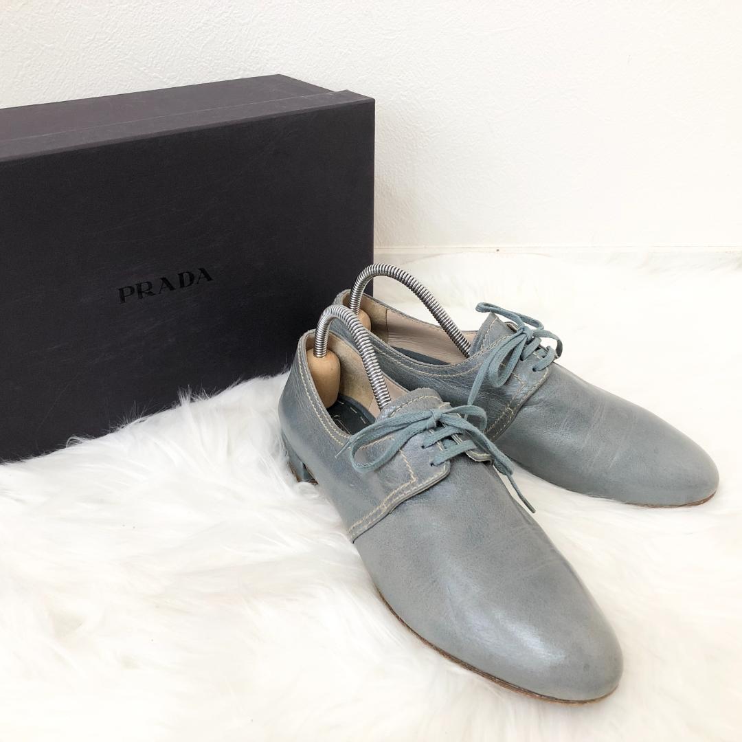 プラダ PRADA レザー プレーントゥ フラットシューズ - メルカリ プラダ PRADA レザー プレーントゥ フラットシューズ - メルカリ