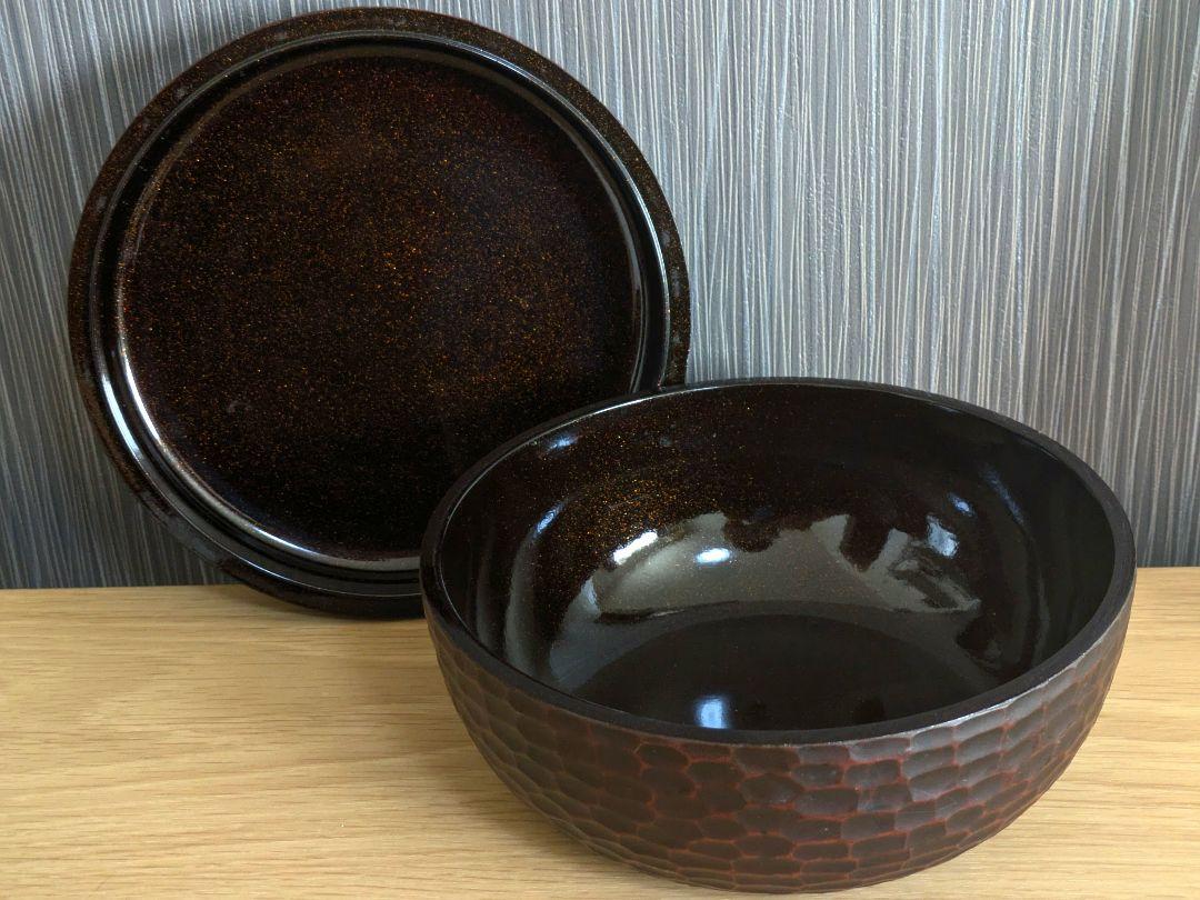 鎌倉彫 菓子 器 蓋付き