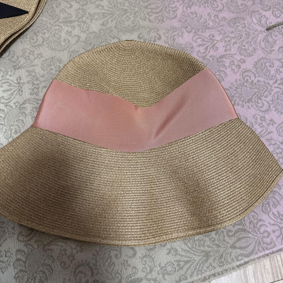 新品タグ付　アシーナニューヨーク　麦わら帽子　UV対策　リボン オンラインショップ】 アシーナニューヨーク⭐AthenaNewYork