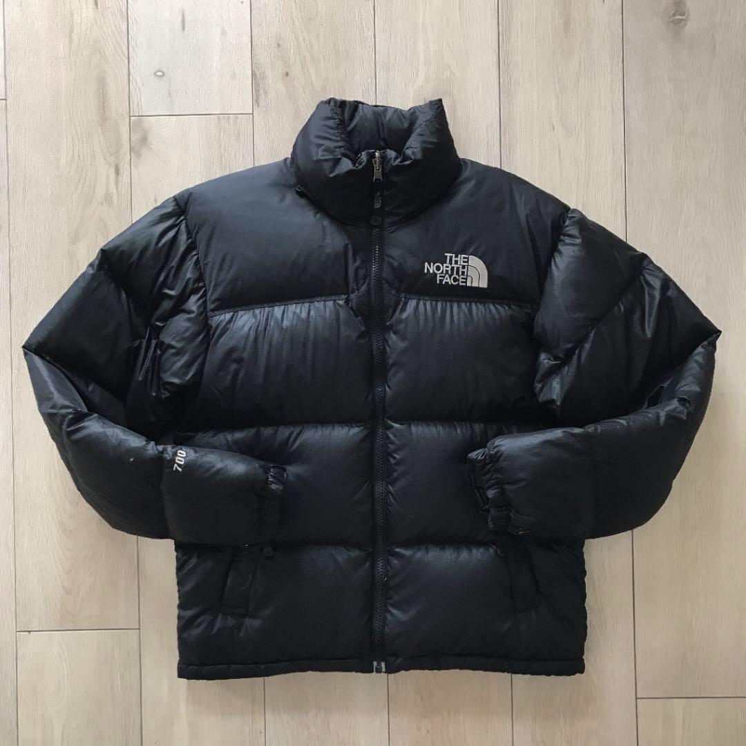 ノースフェイス700フィル黒ブラックヌプシダウンジャケットNUPTSE