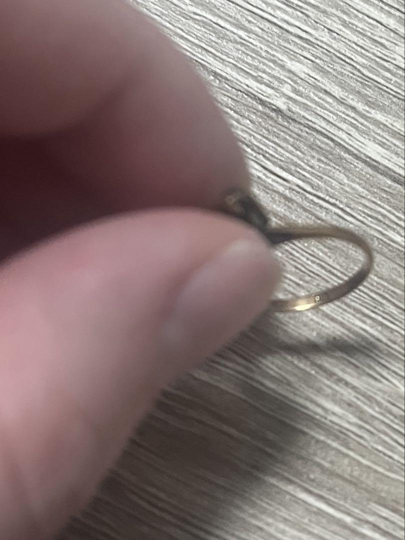 K18刻印入りリング　⚠️宝石なし