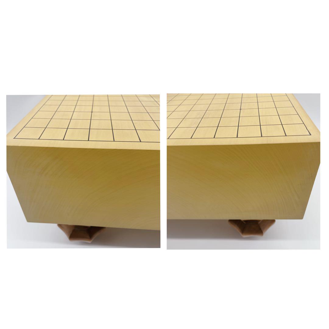 【美品】高級囲碁セット　天然木 六寸　厚さ約17.5cm 脚付き　ヘソ有り　桐箱 特別セール！超高級 希少 購入60万円 新榧 脚付き 碁盤 柾目