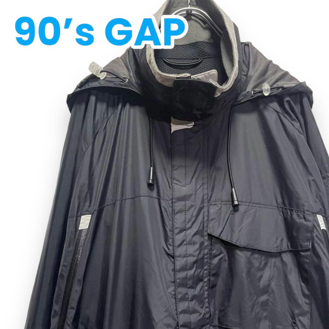 90\'s OLD GAP テックジャケット ナイロン オールドギャップ フード