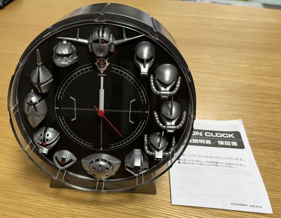 【専用】ガンダム　ジオン軍モビルスーツ アラームクロック ZEON CLOCK 2025年最新】ジオンクロックの人気アイテム - メルカリ