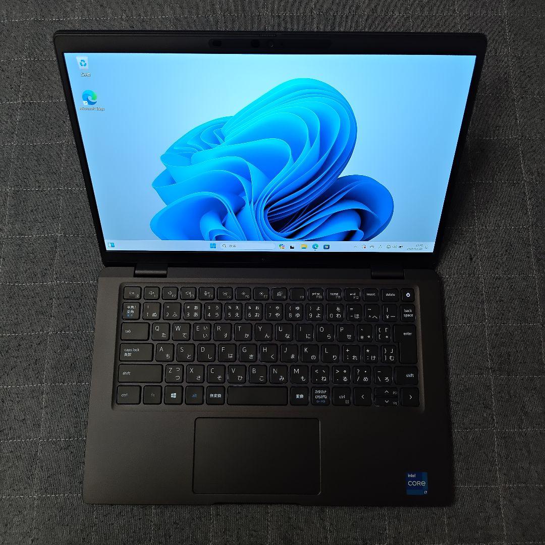 美品 軽量薄型 DELL 爆速 11世代i7 1185g7 32GB 新品1TB