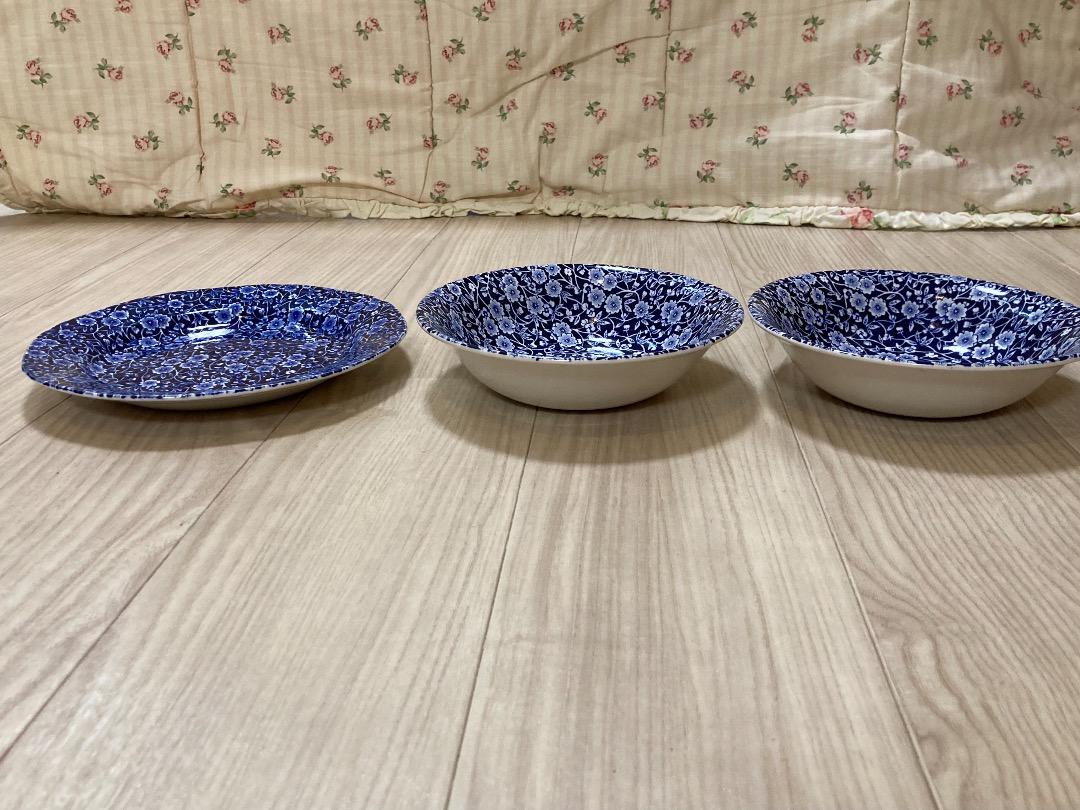 にゃお様専用 バーレイ＊ブルーキャリコ皿