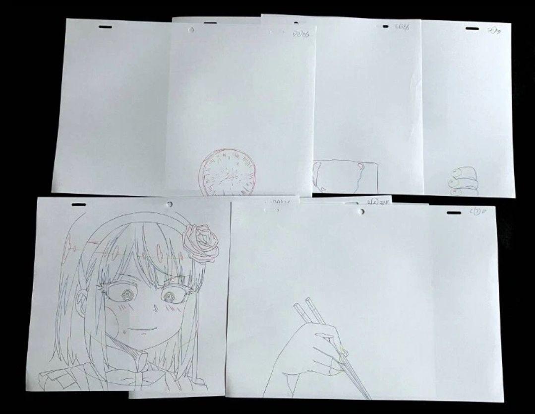 だがしかし　Dagashi Kashi 動画　原画　セル画　Sketch cel