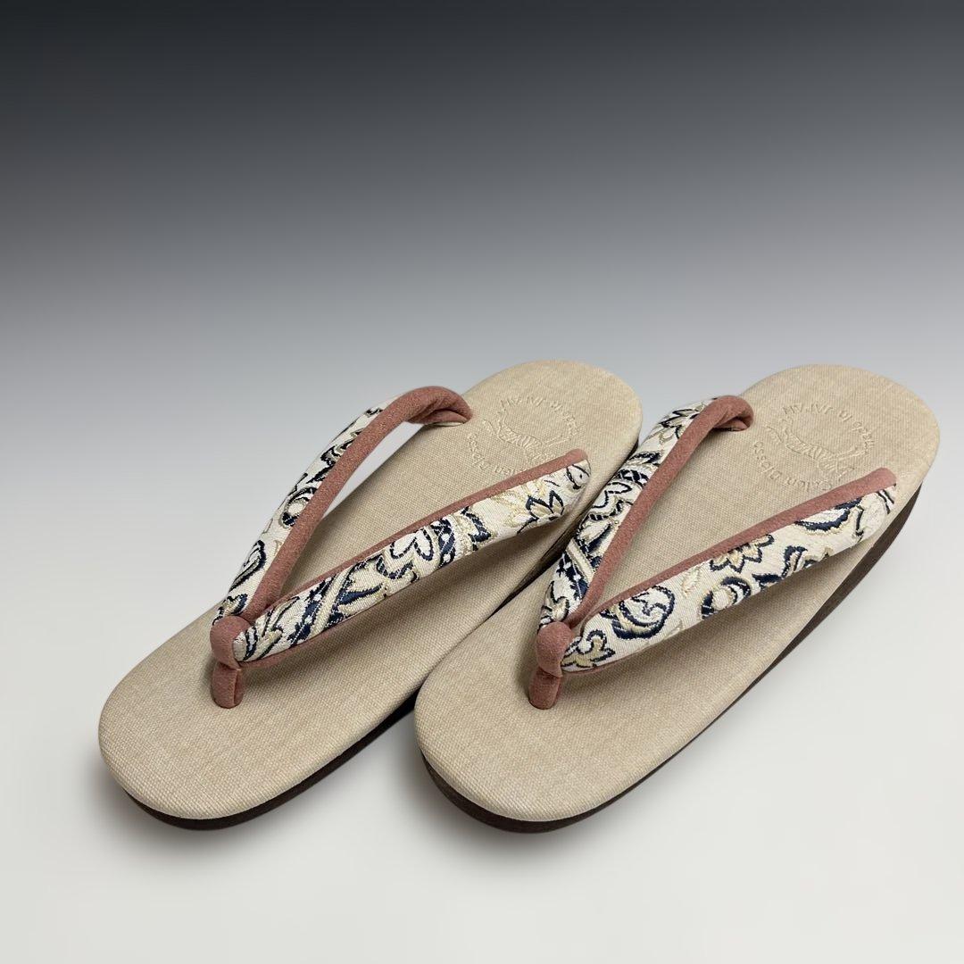 新品未使用品 菱屋カレンブロッソ カフェ草履 Lサイズ　16