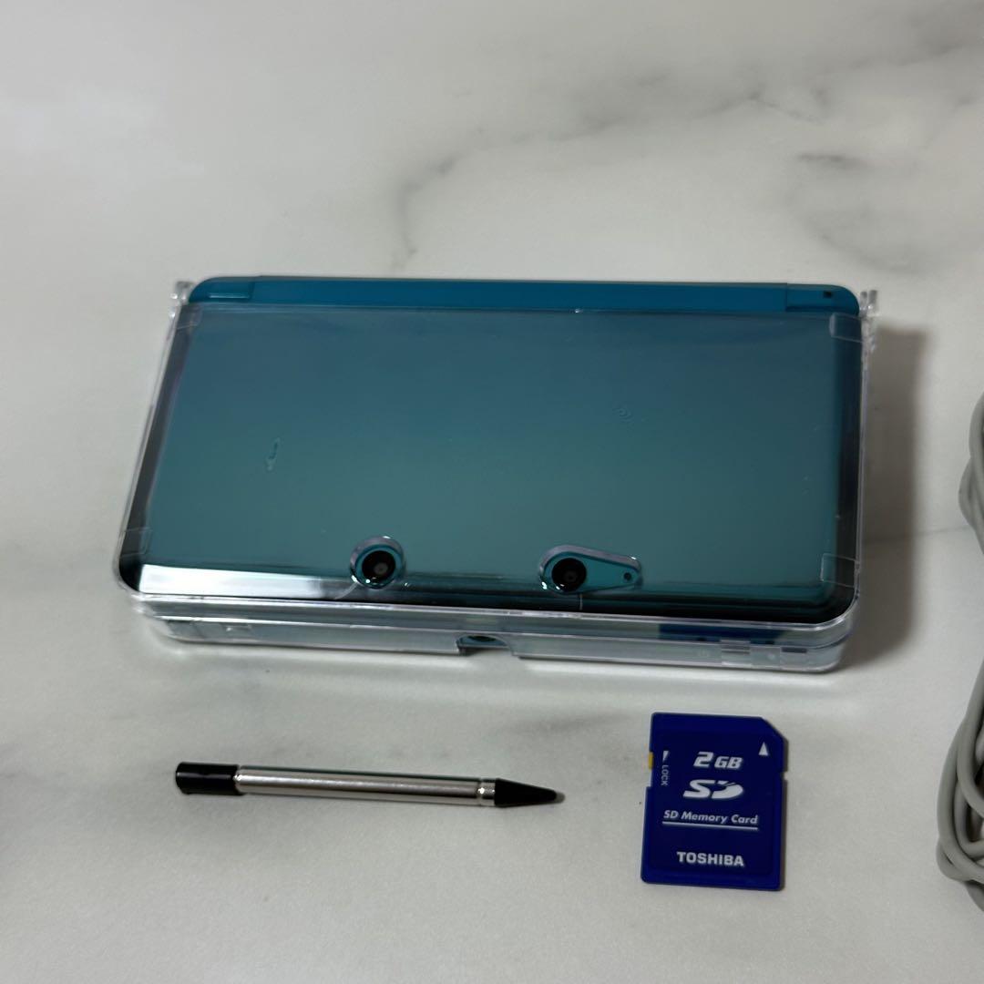 ニンテンドー3DS アクアブルー 充電器付き