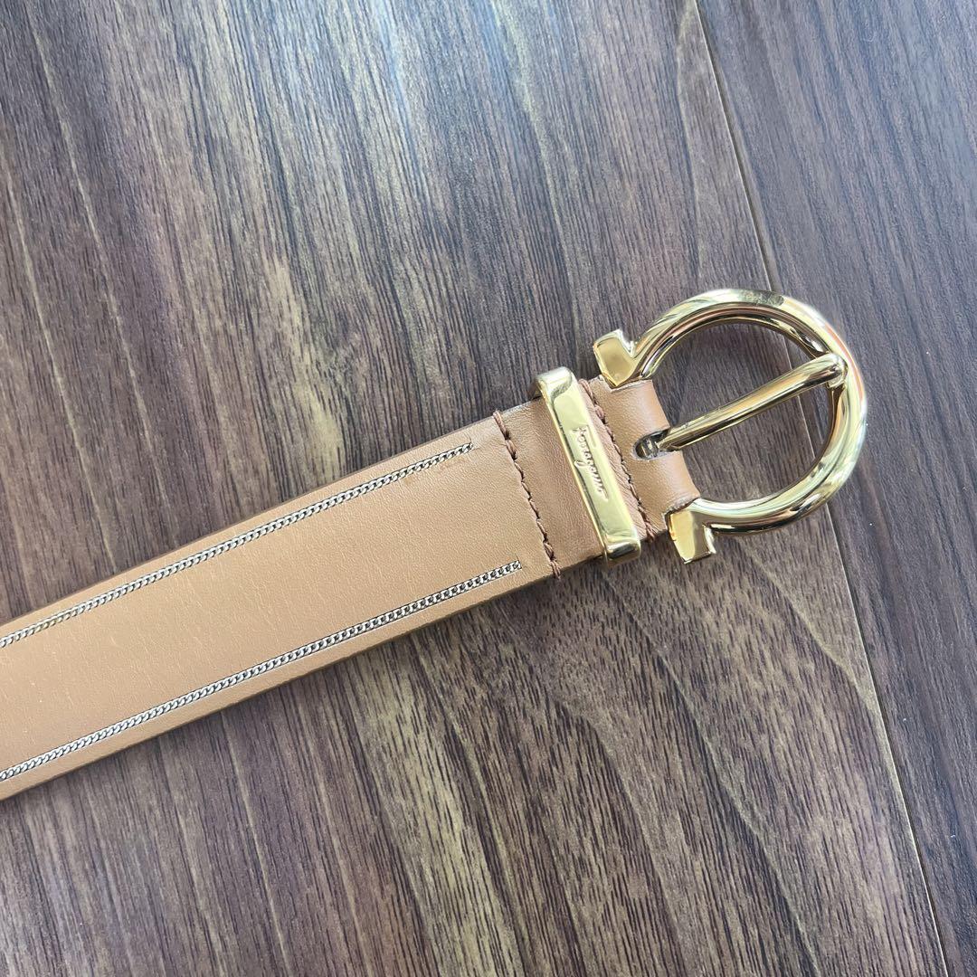 【Ferragamo】ガンチーニバックル レザーベルト