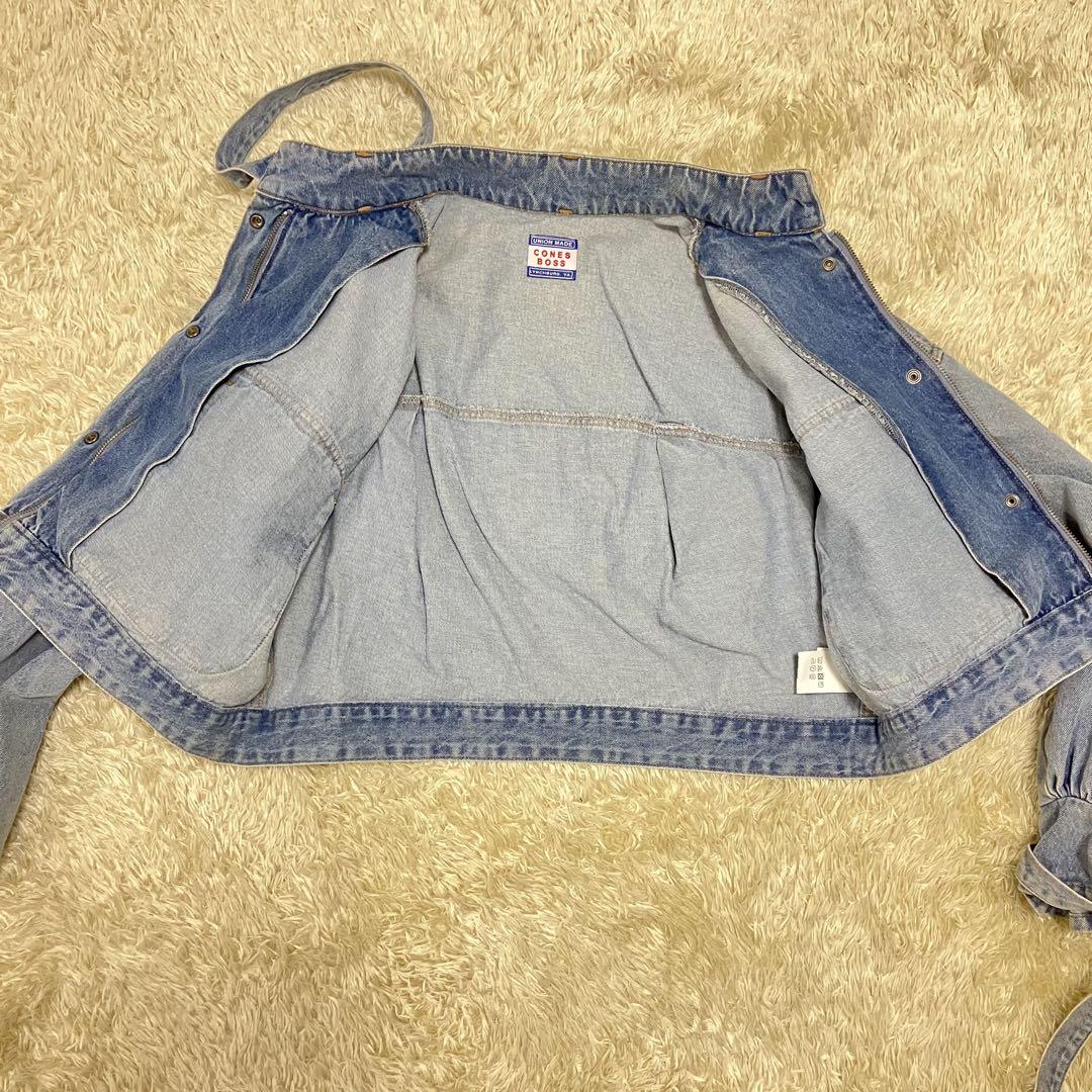 美品✨ コーンズボス 袖ボリュームショート丈デニムジャケット