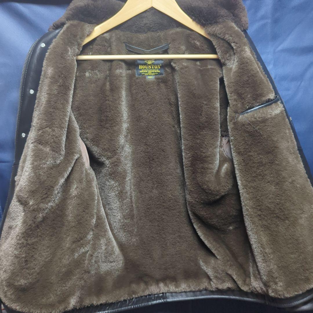 【極美品】HOUSTON ヒューストン ホースハイド デッキジャケット N-1 HORSE LEATHER N-1 DECK JACKET ｜ HOUSTON-BOOK
