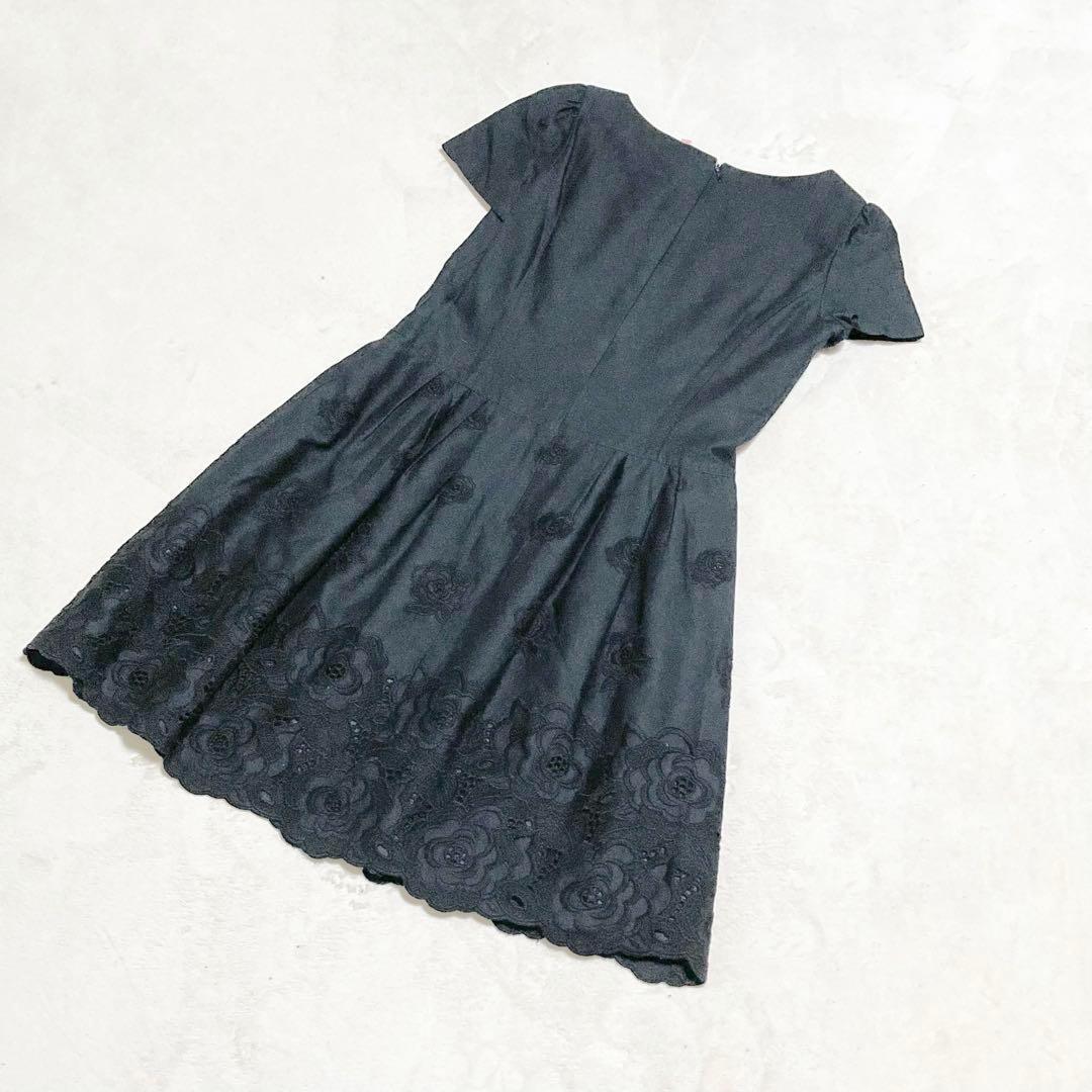 【新品】エムズグレイシー 刺繍ワンピース 半袖 M'S GRACY - エムズグレイシー ワンピース 刺繍 レース カタログ