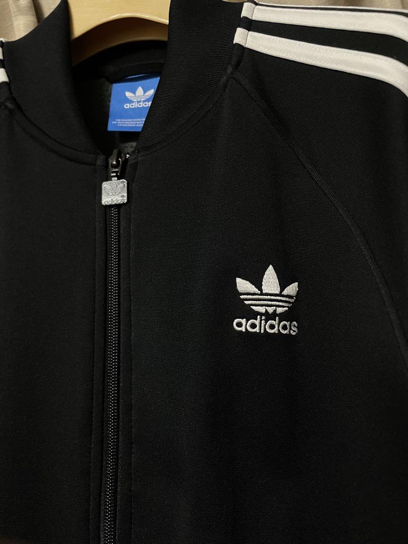 adidas ブラック トラックジャージ トラックジャケットLサイズ