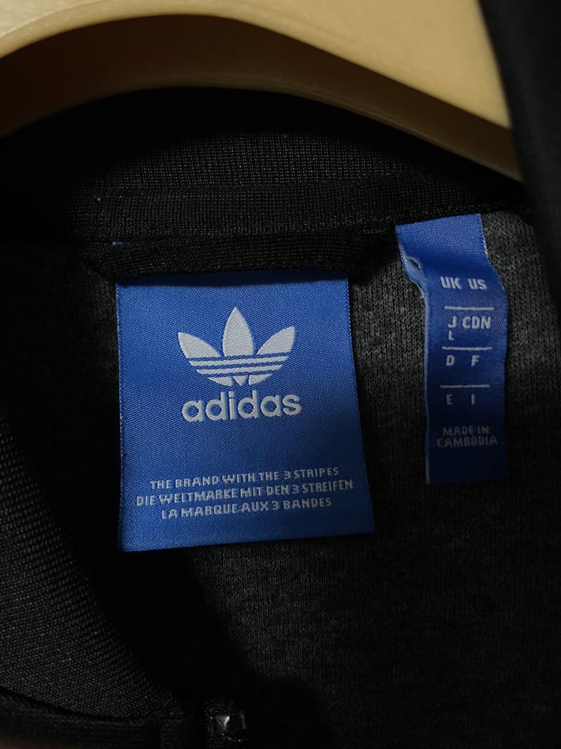 adidas ブラック トラックジャージ トラックジャケットLサイズ