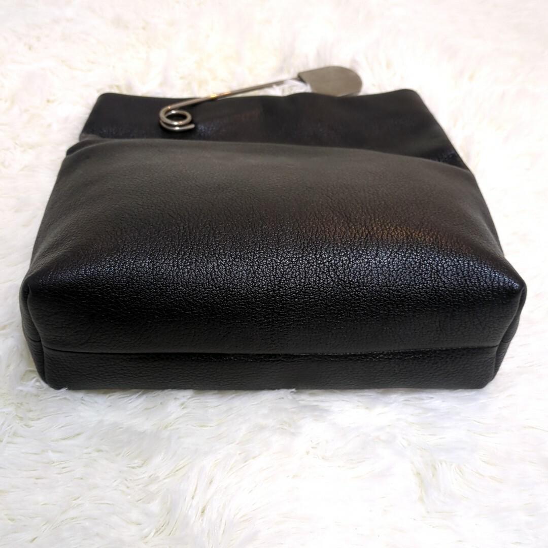 ✨最安値極美品✨　BURBERRY　ピンフォール　レザー　クラッチバッグ
