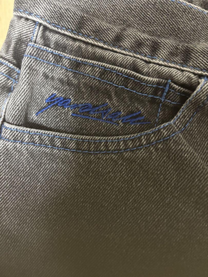 パンツ YARDSALE BLACK BAGGY DENIM JEANS