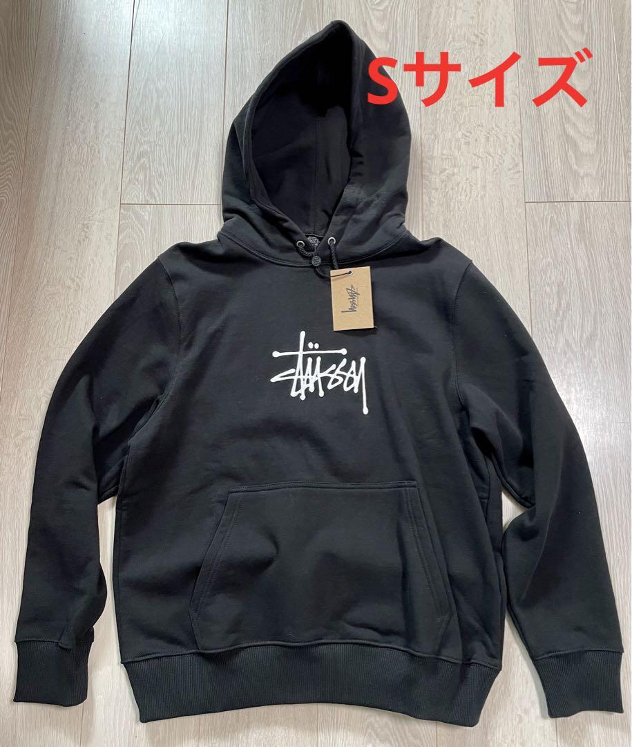 ステューシー STUSSYロゴプルオーバー 刺繍パーカー Sサイズ