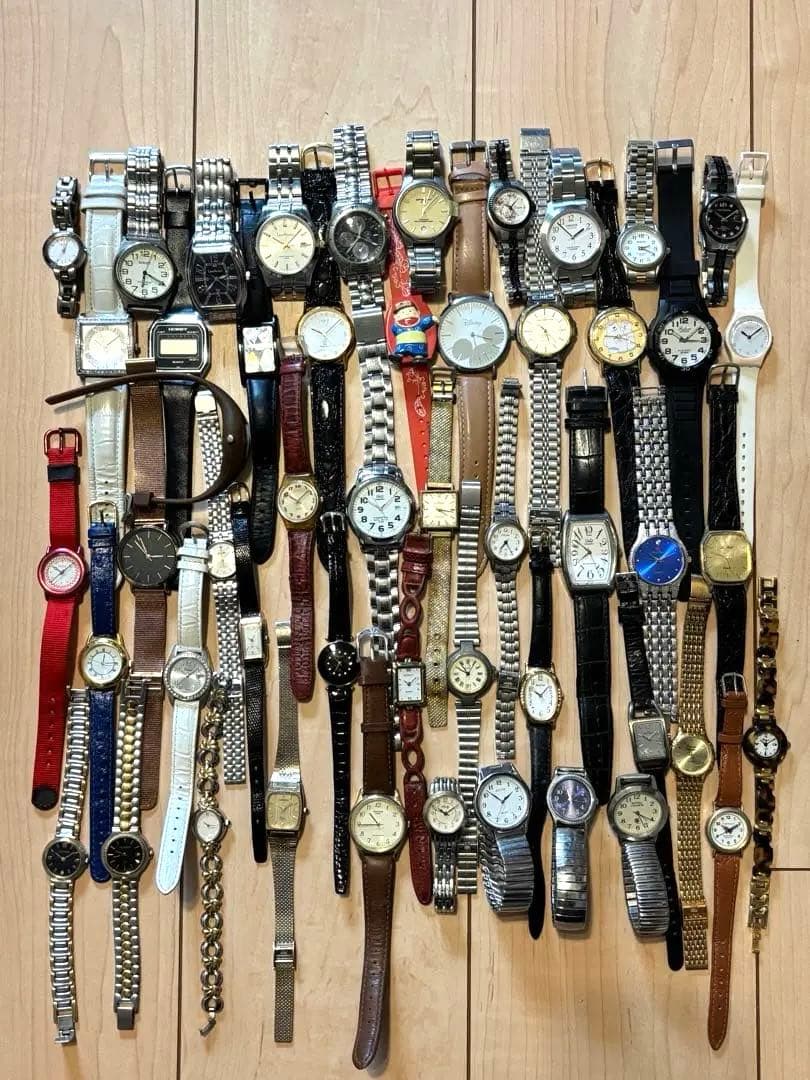 ジャンク】50個セットまとめ売り メンズレディース腕時計 作動未確認
