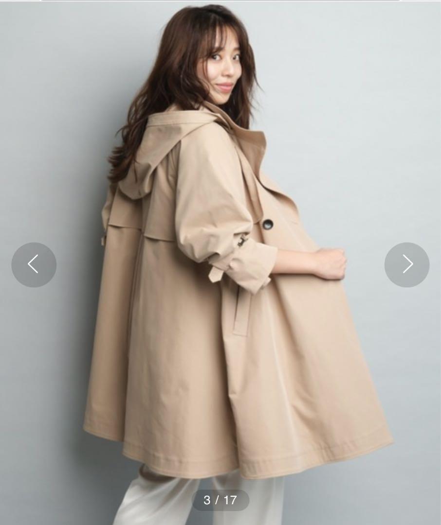 ✧︎新品✧︎ JUSGLITTY Aライントレンチコート　ベージュ　サイズ2 M
