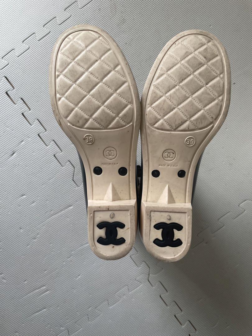 シャネル　CHANEL レインブーツ　長靴　39