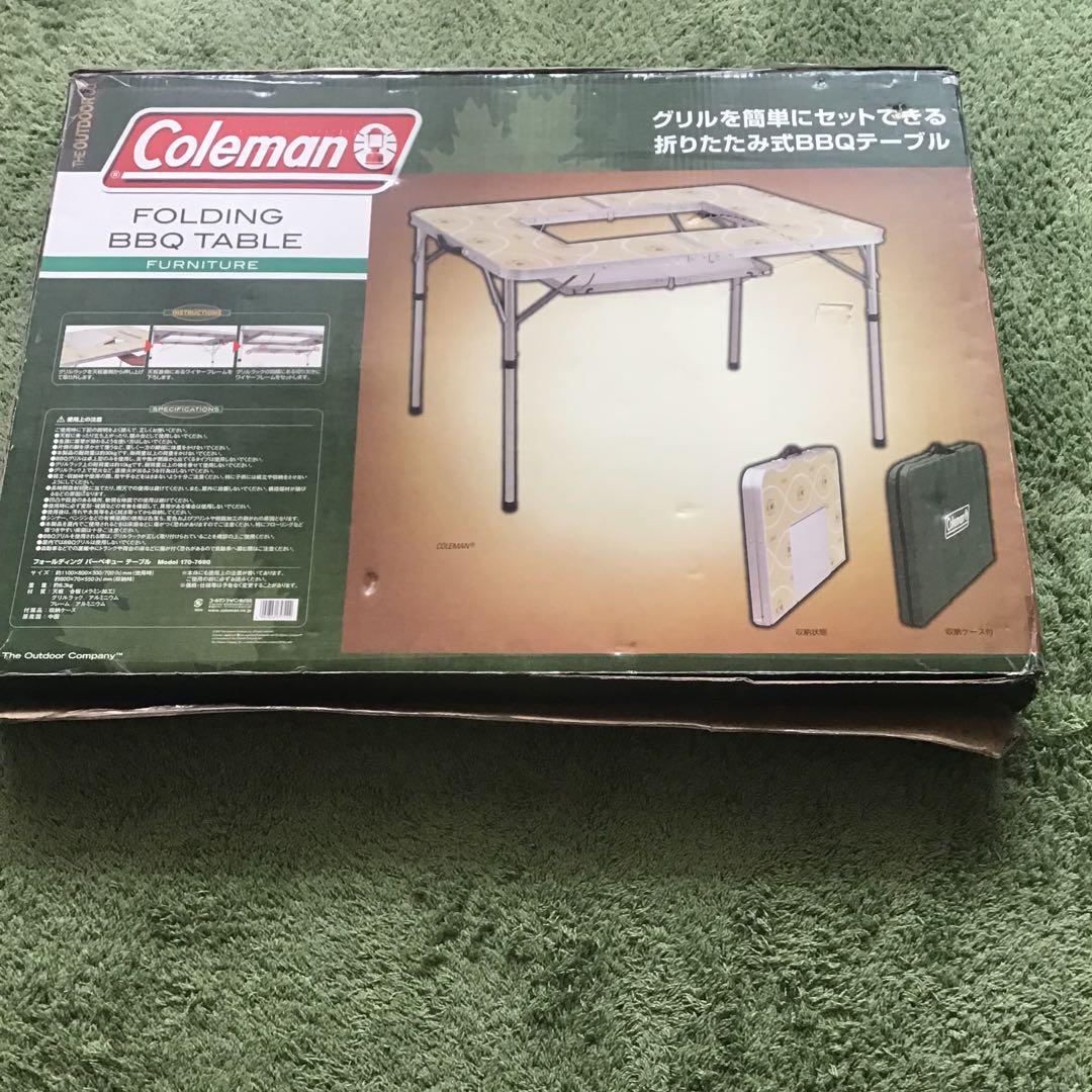 ネコちゃん⭐︎コールマン（Coleman） フォールディングBBQテーブル