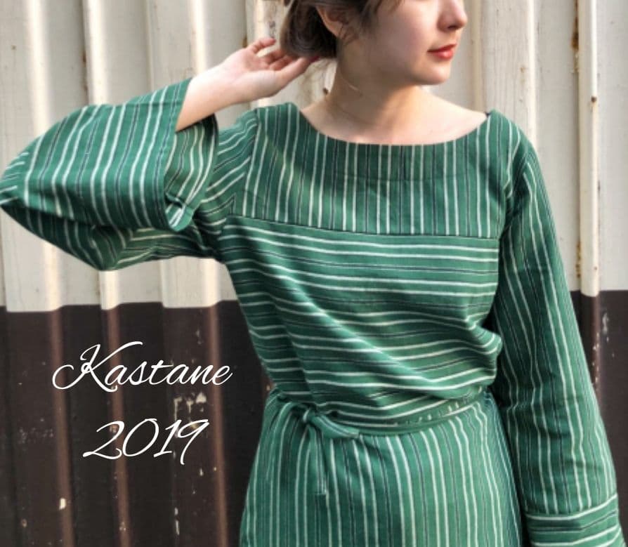 メルカリ 春新作 切り替えストライプワンピースグリーン ロングワンピース 2 180 中古や未使用のフリマ