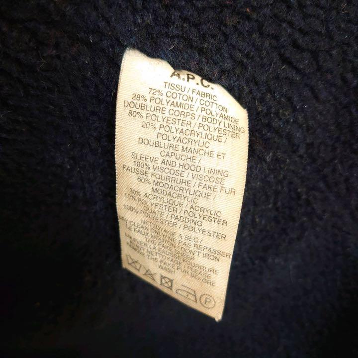 A.P.C アーペーセー ファー 付モッズコート