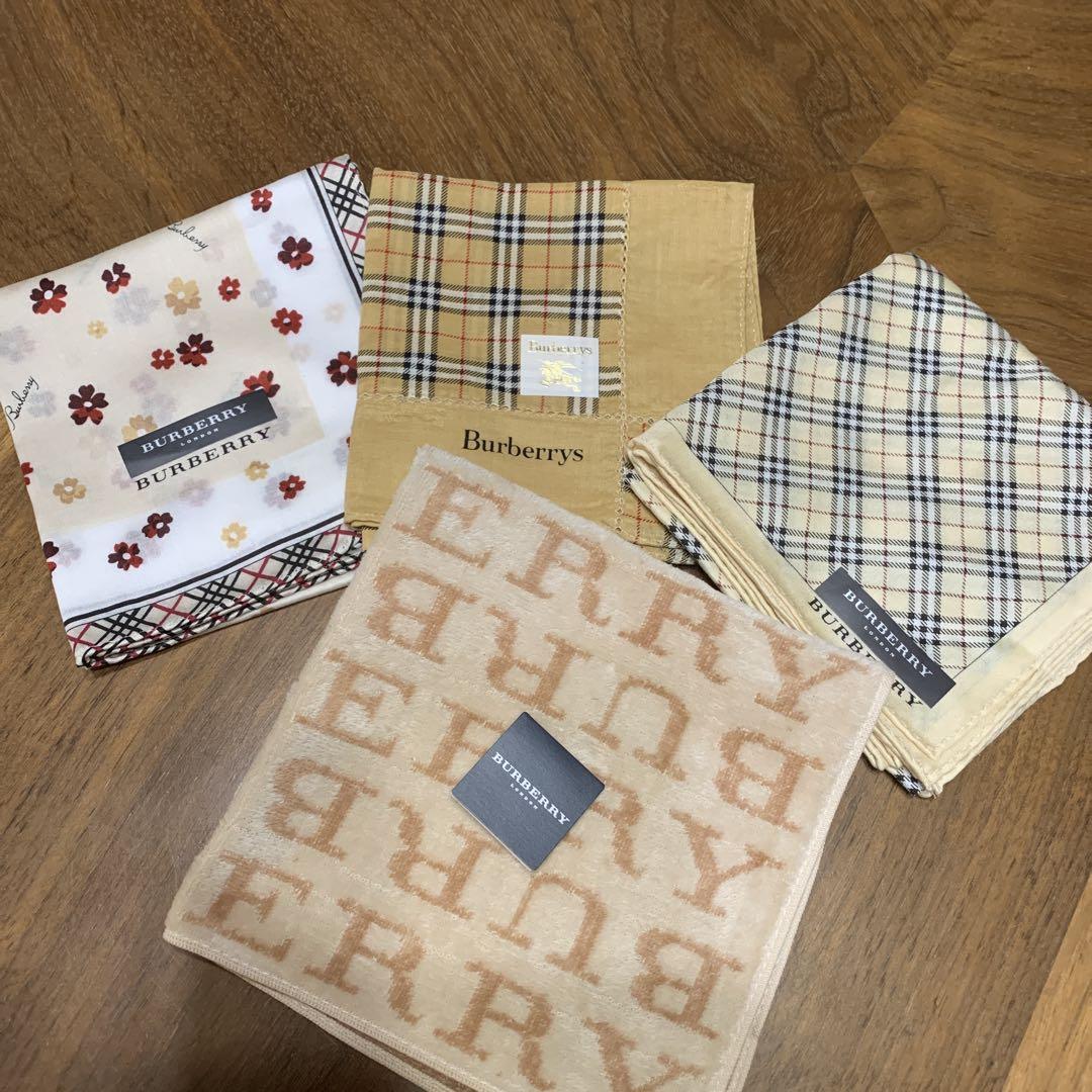 Burberry ハンカチセット 4枚 - メルカリ