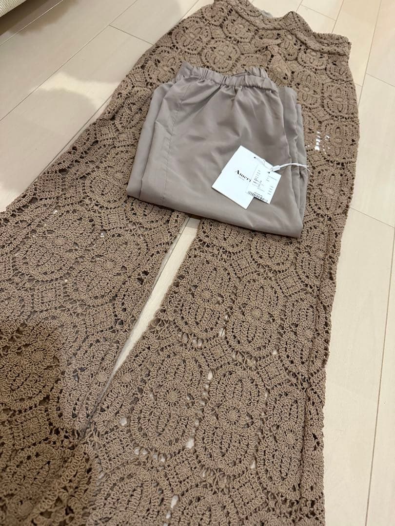 人気激安通販 パンツ AMERI CROCHET LIKE PANTS カジュアルパンツ