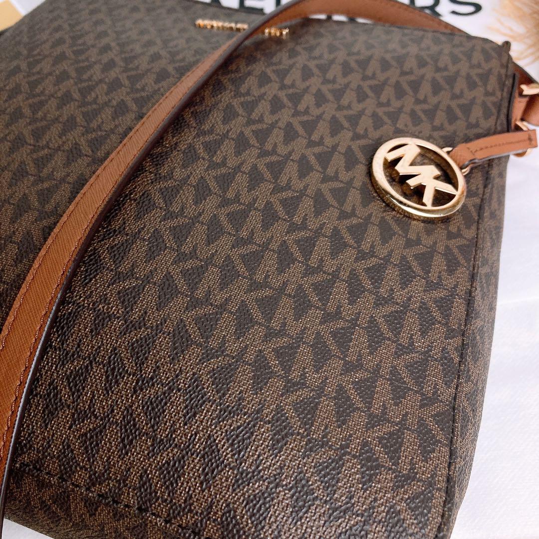 極美品☆MICHAEL KORSマイケルコース ショルダーバッグ レザー