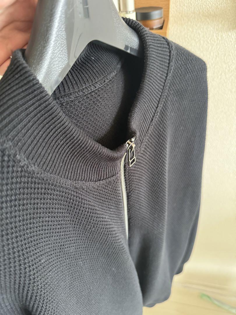 トップス crepuscule Moss Stitch Zip CD