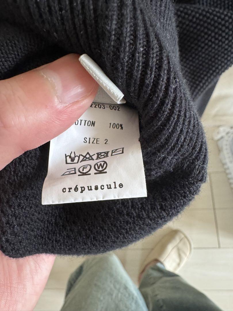 トップス crepuscule Moss Stitch Zip CD