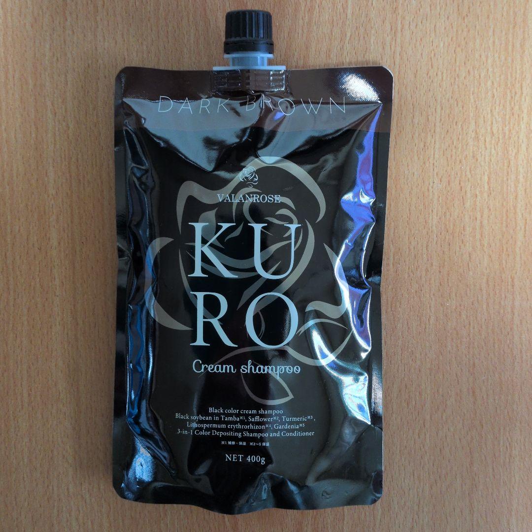 バランローズKURO Cream Shampoo ダークブラウン 400g - メルカリ